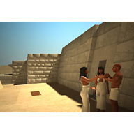 Western Cemetery model: Site: Giza; View: G 2100 Complex (model)